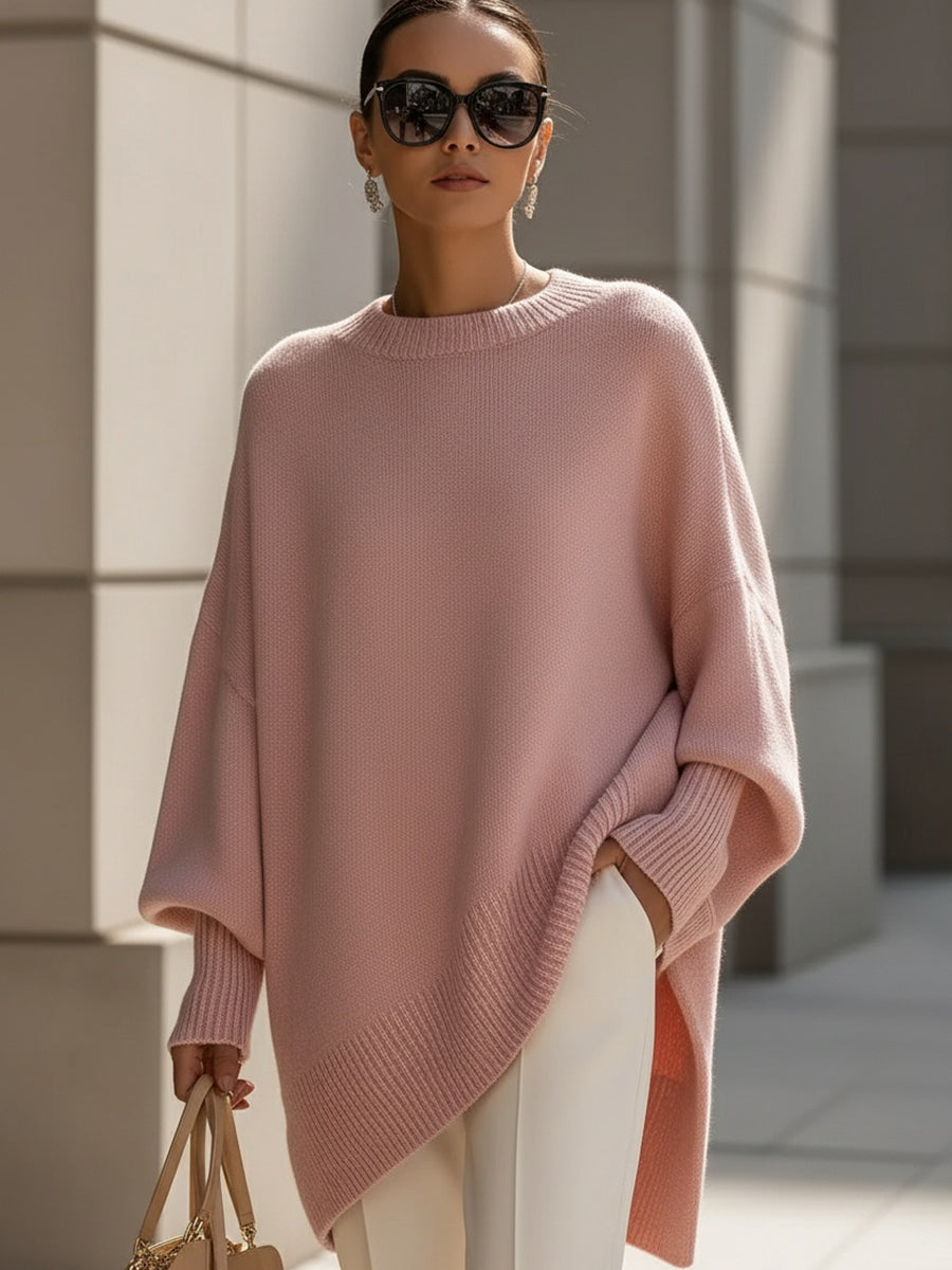 Beata | Oversized svetr se širokým výstřihem