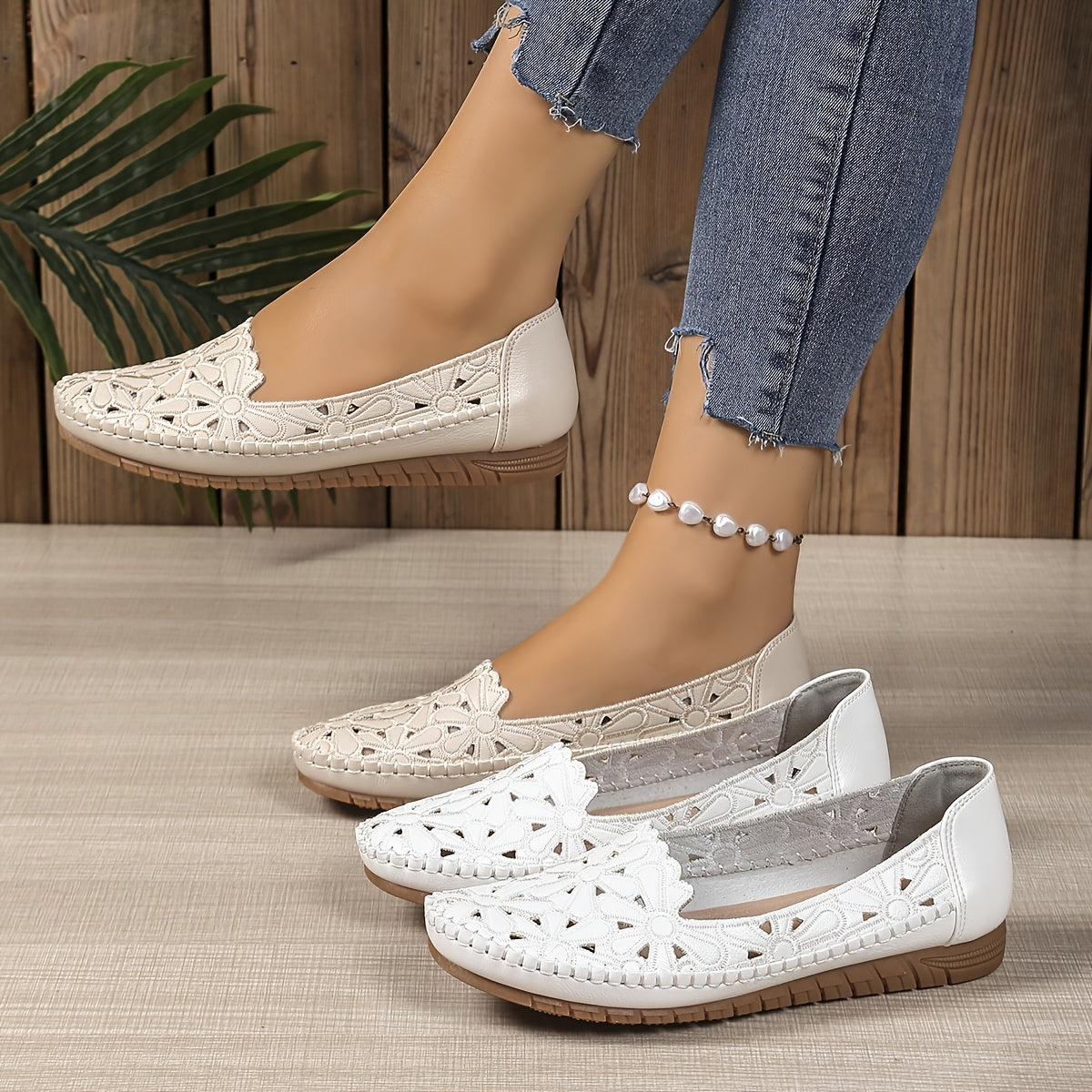 Fleurie - Ballerines Orthopédiques Ajourées