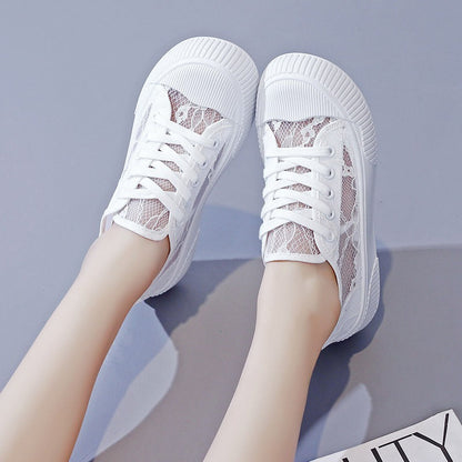 Flore | Baskets en Dentelle à Lacets