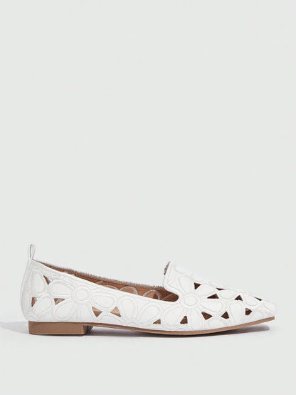 Rosace | Ballerines Orthopédiques Ajourées Motif Floral