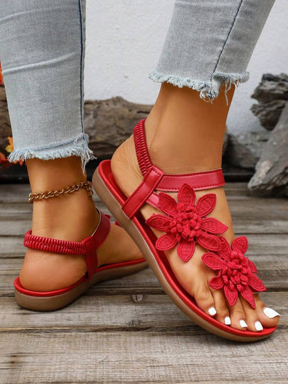 Floréa | Sandales Orthopédiques Fleurs Appliquées