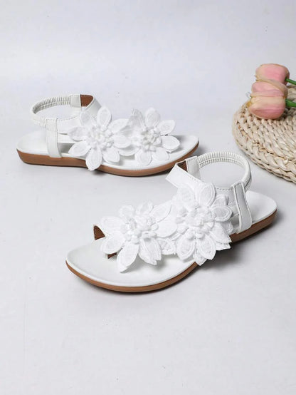 Floréa | Sandales Orthopédiques Fleurs Appliquées