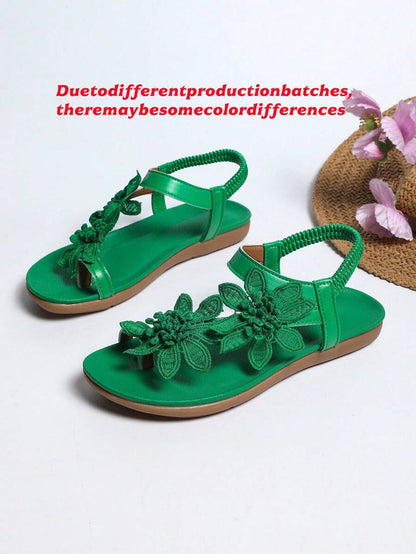 Floréa | Sandales Orthopédiques Fleurs Appliquées