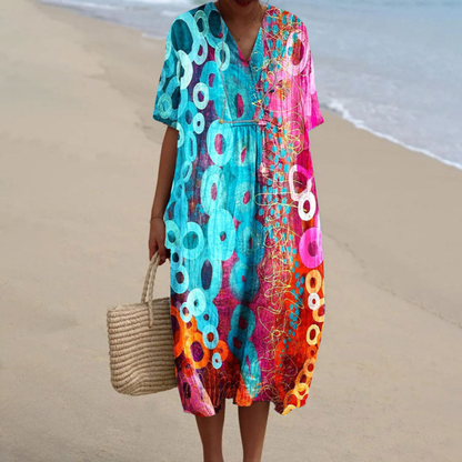 Amálie™ | Robe d'été tie & dye aux couleurs éclatantes