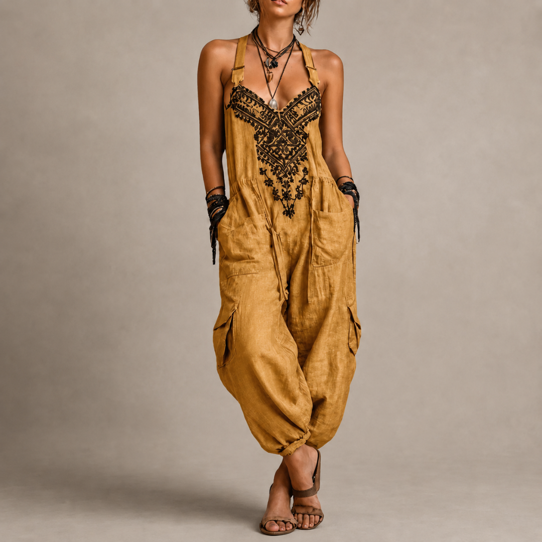Astrid | Combinaison bohème brodée