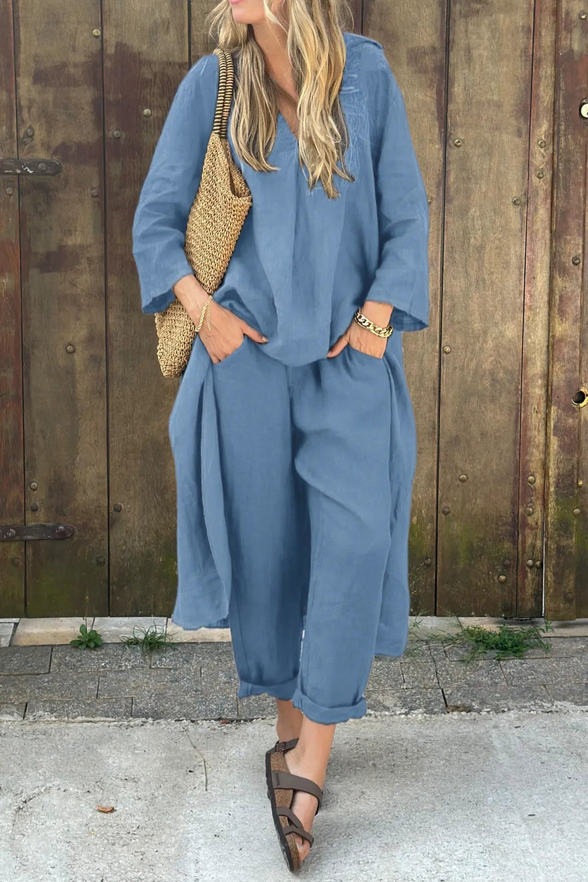 Ensemble chic et confortable de luxe