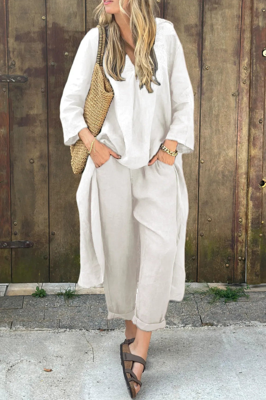 Ensemble chic et confortable de luxe
