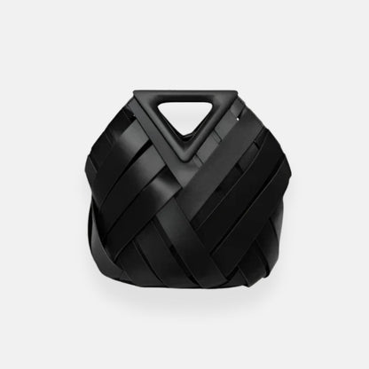 Zara | Sac tressé à poignée triangle
