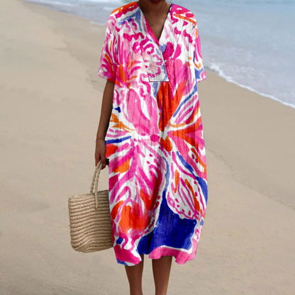 Amálie™ | Robe d'été tie & dye aux couleurs éclatantes