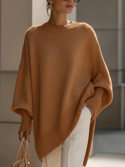 Beata | Oversized svetr se širokým výstřihem