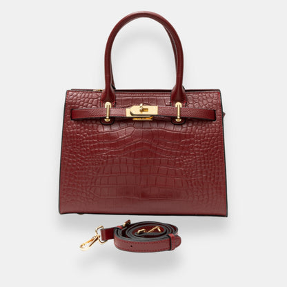 Wilvoise | Sac cabas structuré à motif croco