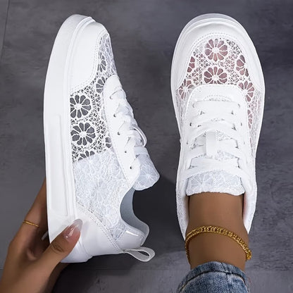 Dentelle - Baskets en Dentelle Florale