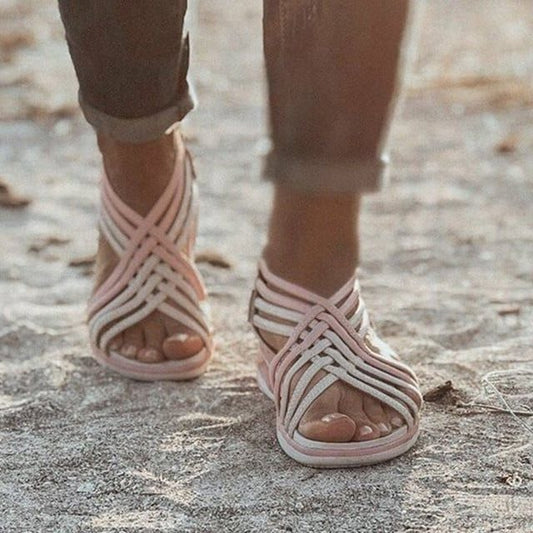 Riva | Sandales Gladiateur à Brides Élastiques