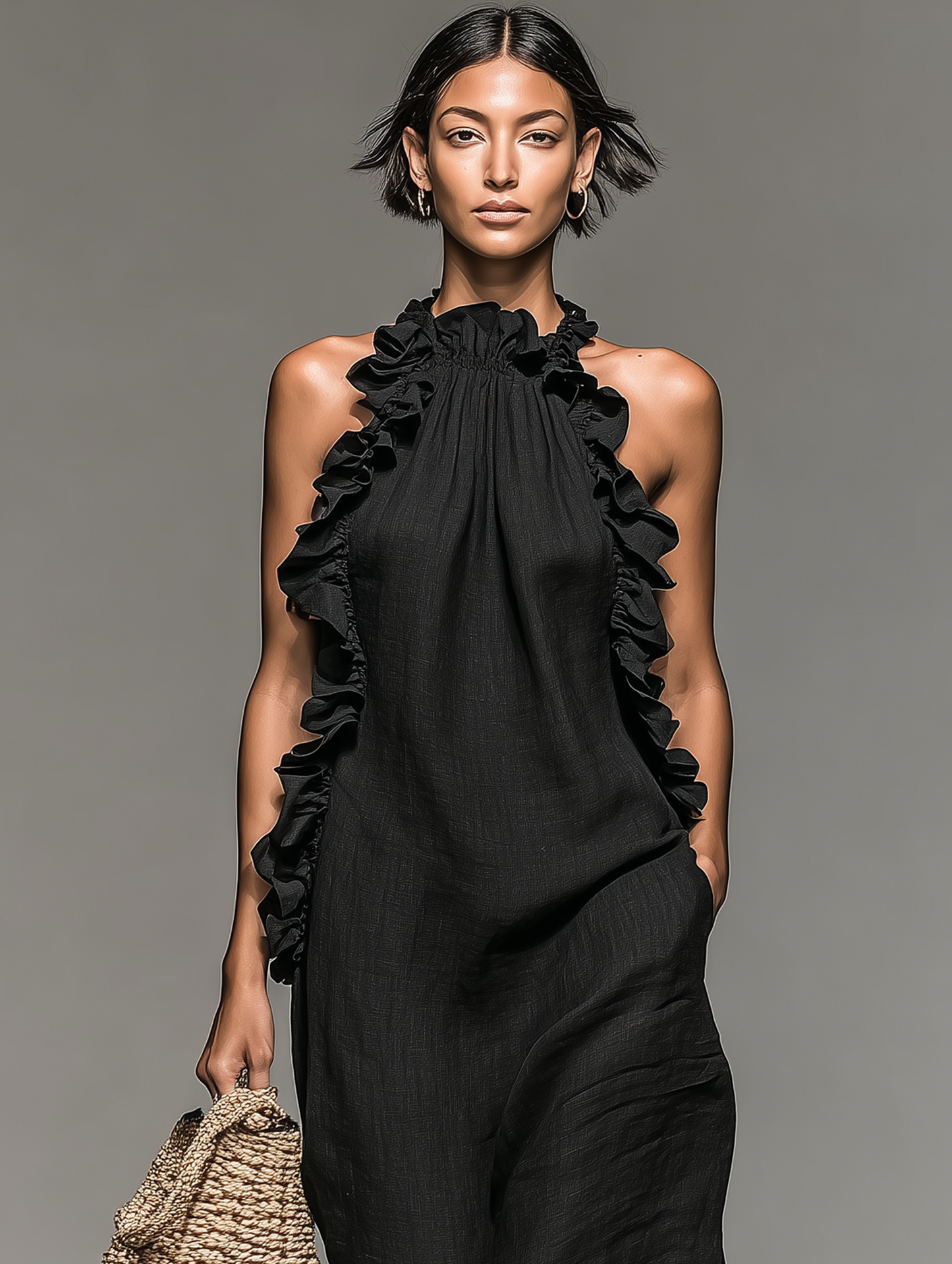 Bára | Robe longue avec poches