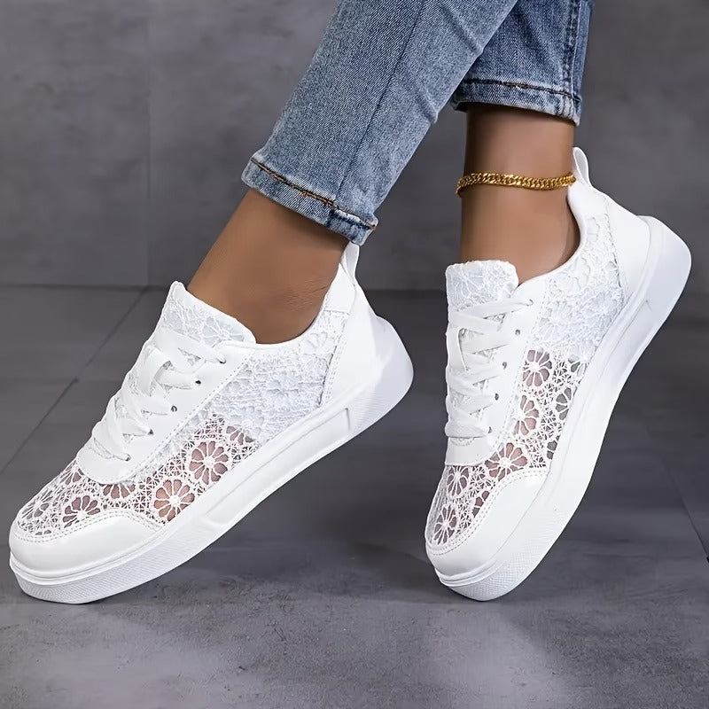Dentelle - Baskets en Dentelle Florale