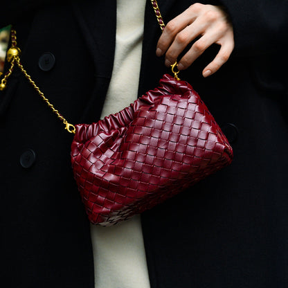 Ulvérine | Sac boulette tressé doré
