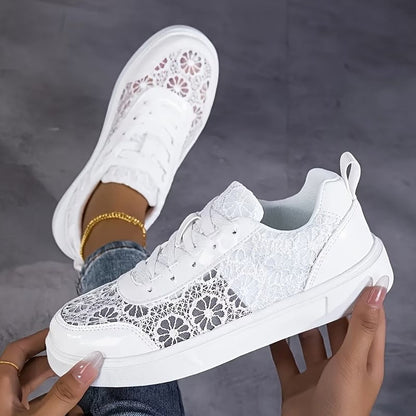 Dentelle - Baskets en Dentelle Florale