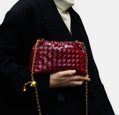 Ulvérine | Sac boulette tressé doré