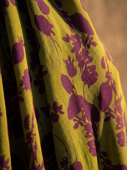 Robe maxi fleurie à chute fluide