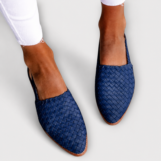 Zdeňka | Mocassins tricotés avec bride arrière