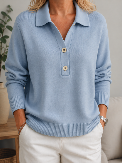 Milena | Elegantní svetr s knoflíky