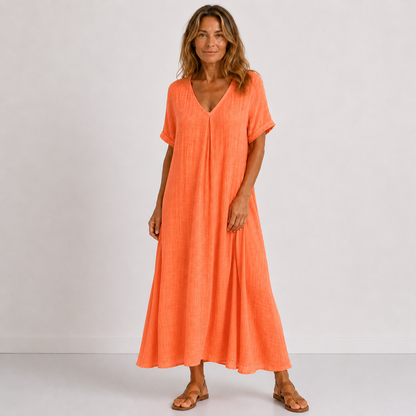 Violette | Robe longue fluide