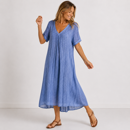 Violette | Robe longue fluide