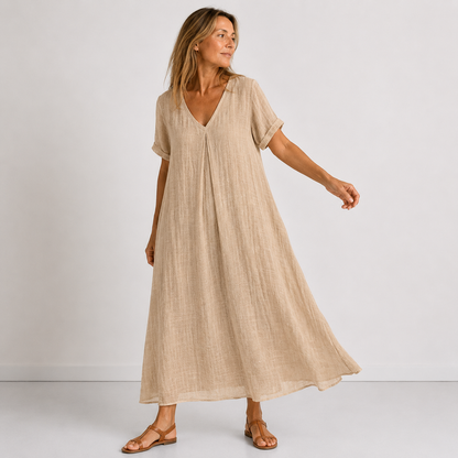 Violette | Robe longue fluide