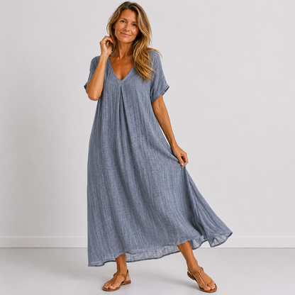 Violette | Robe longue fluide