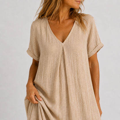 Violette | Robe longue fluide