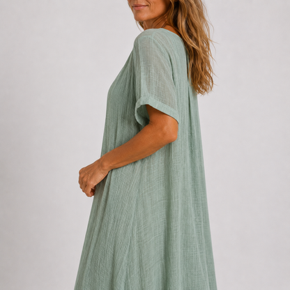 Violette | Robe longue fluide