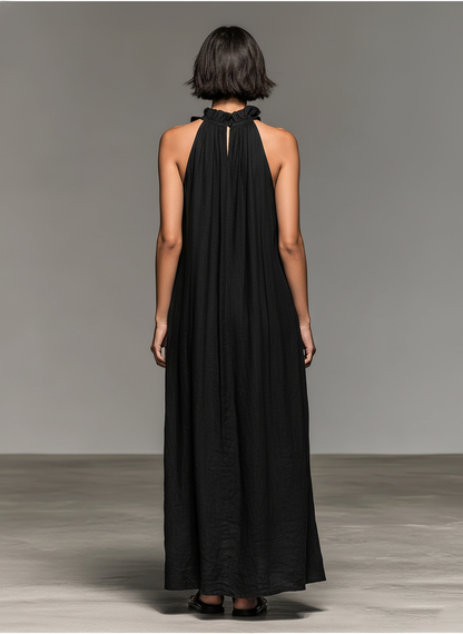 Bára | Robe longue avec poches