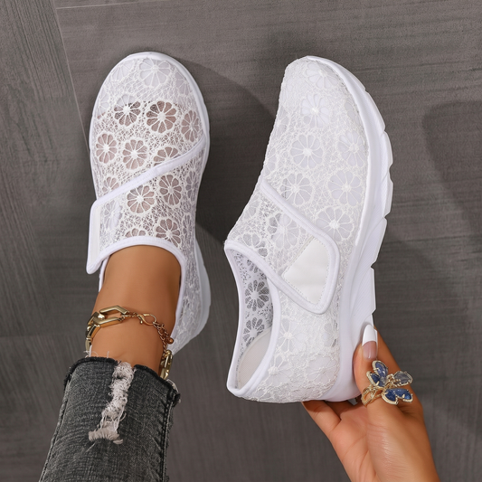Clara | Baskets en Dentelle à Velcro