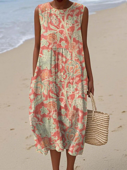 Béta™ | Robe midi fleurie