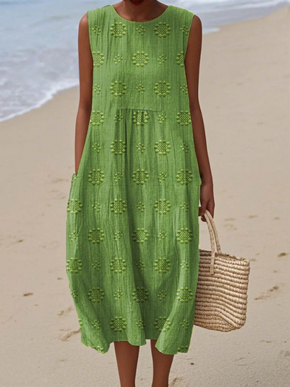 Sára™ | Robe midi à motifs