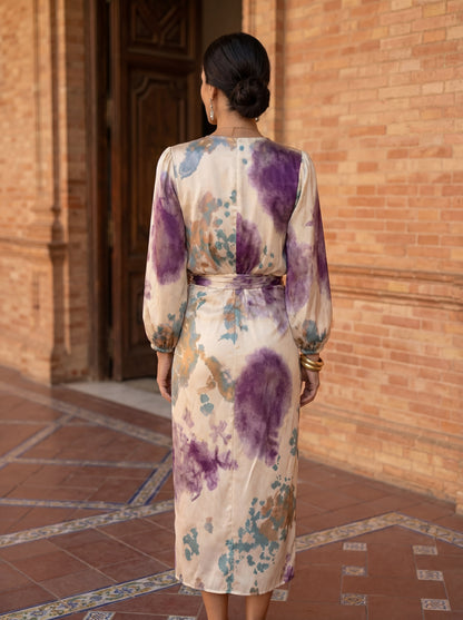 Valeria robe decollete en V