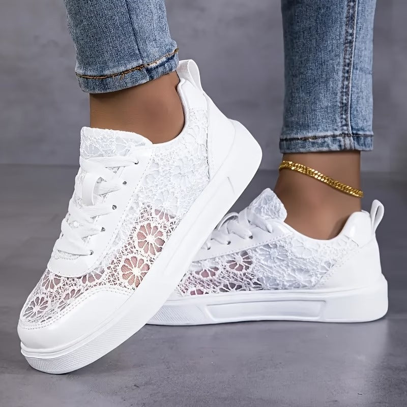 Dentelle - Baskets en Dentelle Florale