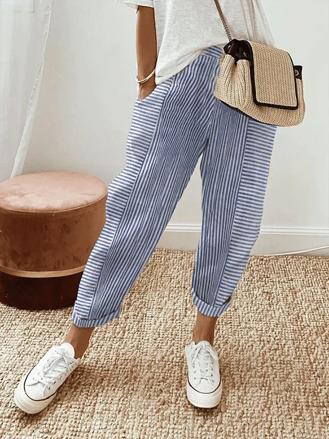 Petra | Pantalon à rayures