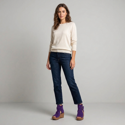 Orélisse | Bottines compensées ouvertes style moderne
