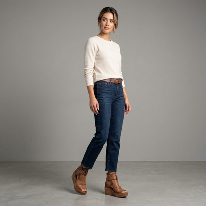 Orélisse | Bottines compensées ouvertes style moderne