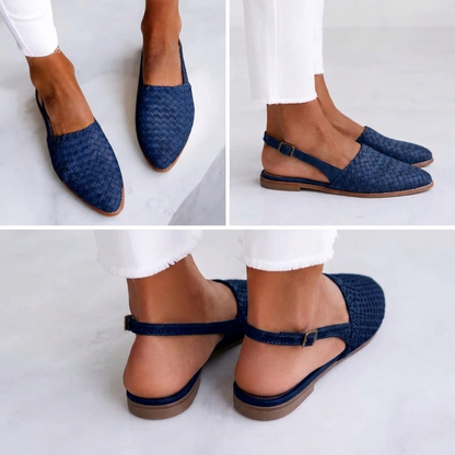 Zdeňka | Mocassins tricotés avec bride arrière
