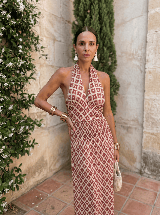Ensemble elegant avec épaules denudées